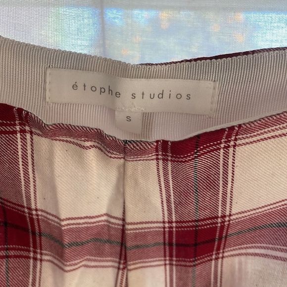 Plaid Cropped Wide Leg Pants - Picture 3 of 7